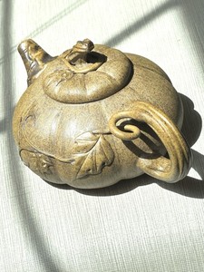 Master Hu Mingfeng No. 001 Yixing Zisha Pumpkin Teapot | Factory No. 2 Duan Ni