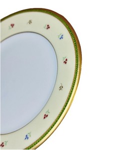 Narumi Japan Fine China 6pc Set 11" Serving Tray 5 Cake Plates Floral Gold Trim