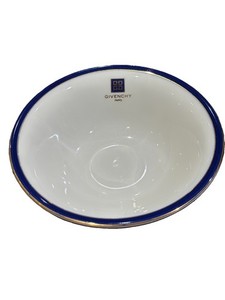 Vintage Givenchy Paris Yamaka Porcelain Bowl Cobalt Blue Gold Trim Japan 6.3"